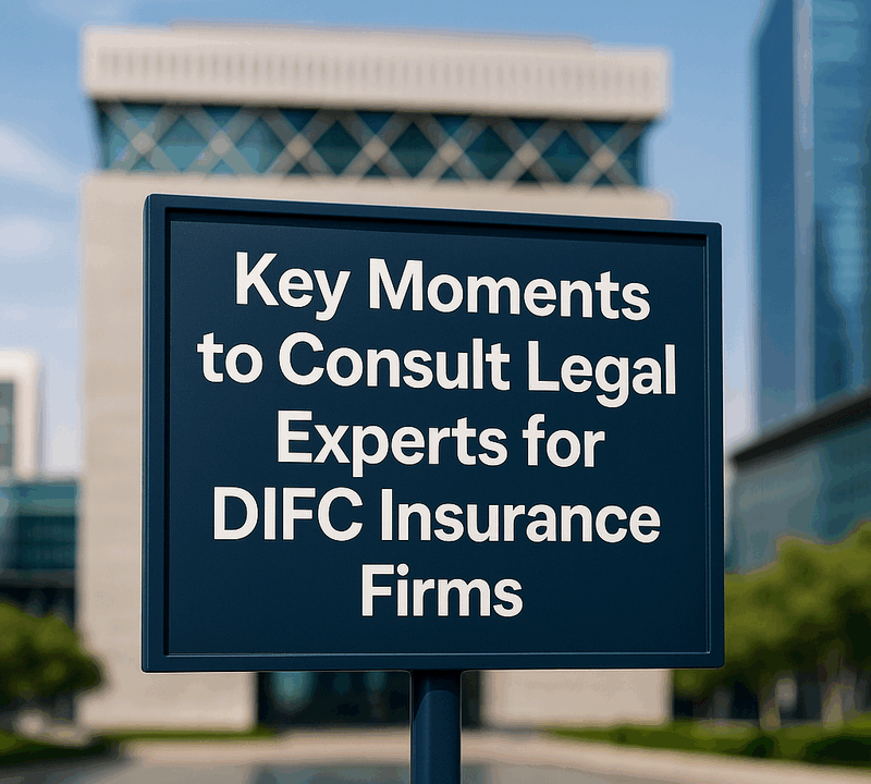 Key Moments to Consult Legal Experts for DIFC Insurance Firms