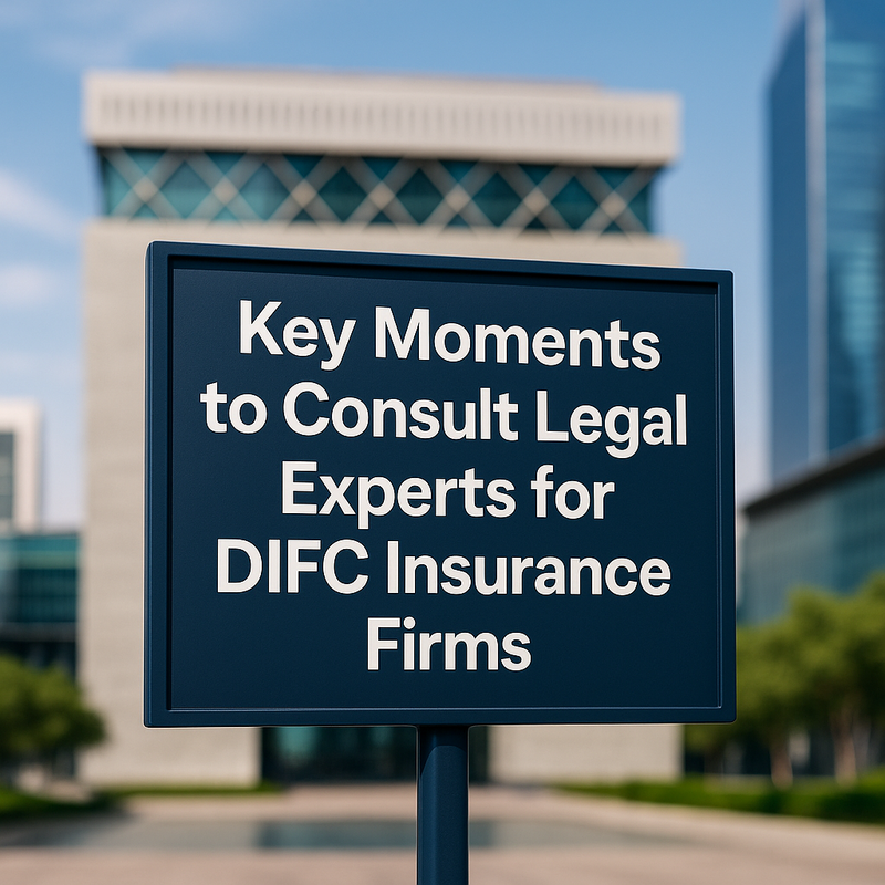 Legal consultant advising DIFC insurance executives on UAE law compliance