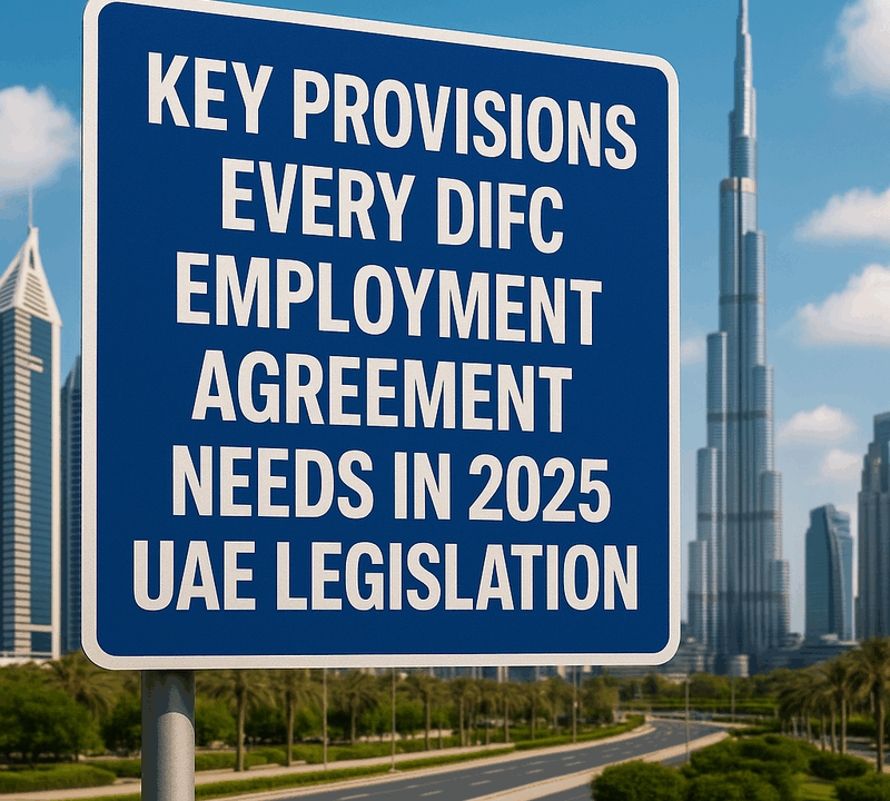 Key Provisions Every DIFC Employment Agreement Needs in 2025 UAE Legislation