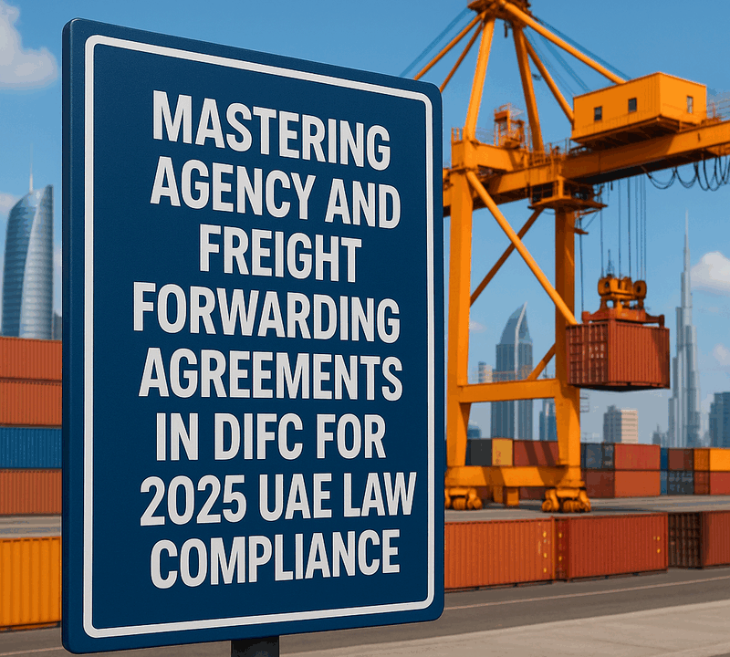 Mastering Agency and Freight Forwarding Agreements in DIFC for 2025 UAE Law Compliance
