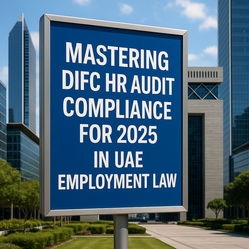 DIFC HR audit compliance checklist for UAE 2025 in a modern workspace
