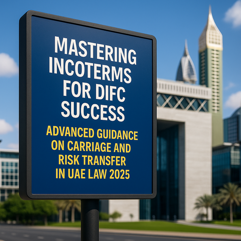 Timeline showing milestone Incoterms adoption in UAE legal frameworks for carriage and risk compliance