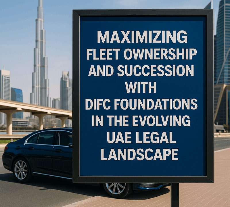 Maximizing Fleet Ownership and Succession with DIFC Foundations in the Evolving UAE Legal Landscape