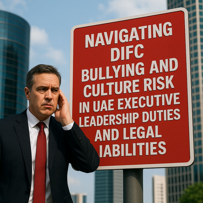 DIFC business leaders reviewing anti-bullying compliance strategy in modern office
