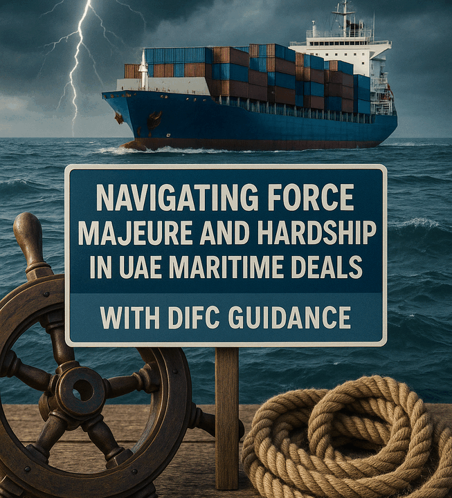 Navigating Force Majeure and Hardship in UAE Maritime Deals with DIFC Guidance