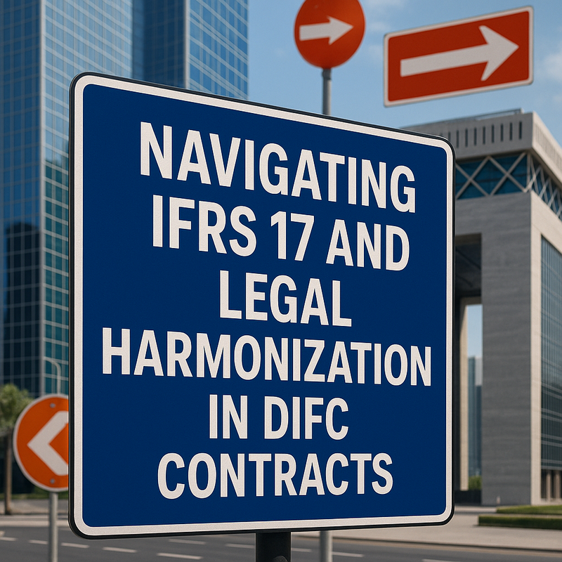 Diagram comparing IFRS 17 economic contract boundaries and DIFC legal policy terms