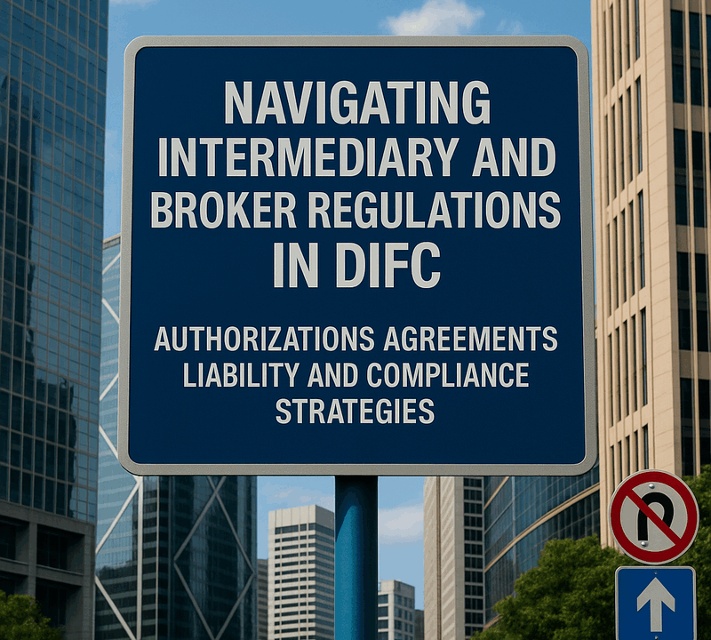 Navigating Intermediary and Broker Regulations in DIFC Authorizations Agreements Liability and Compliance Strategies