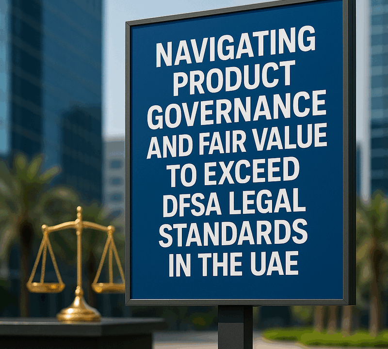 Navigating Product Governance and Fair Value to Exceed DFSA Legal Standards in the UAE