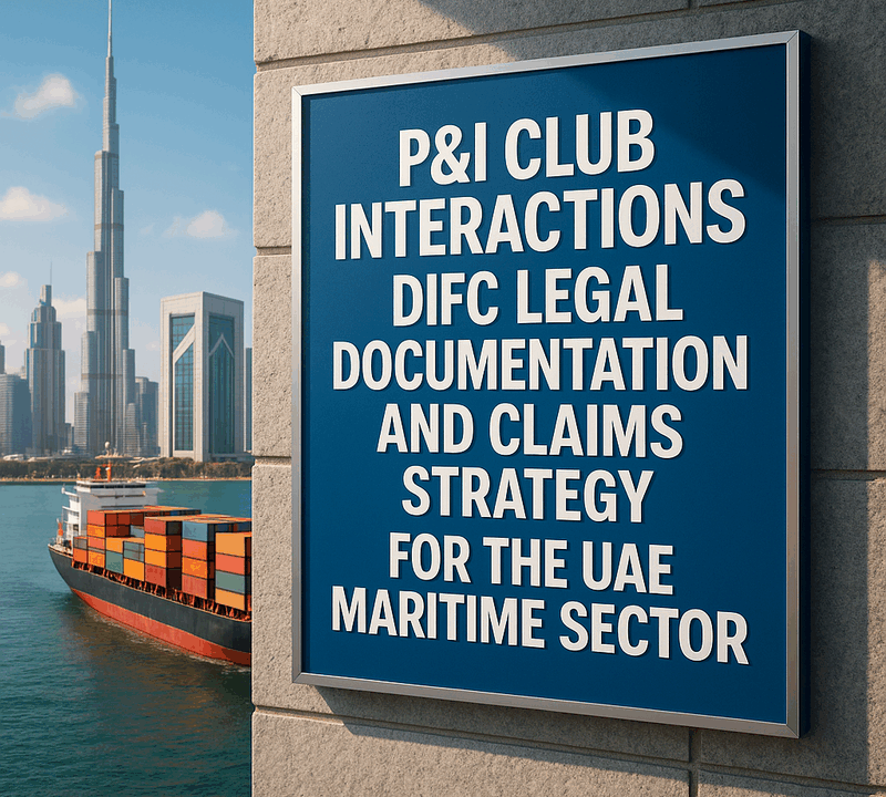 P&I Club Interactions DIFC Legal Documentation and Claims Strategy for the UAE Maritime Sector
