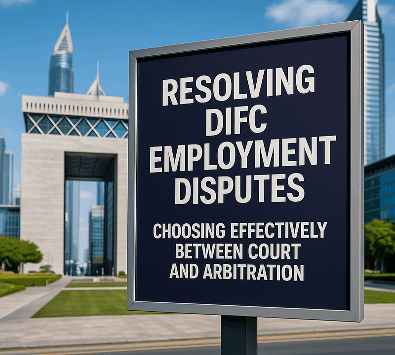 Resolving DIFC Employment Disputes Choosing Effectively Between Court and Arbitration