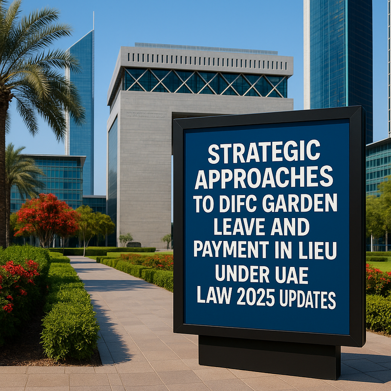 HR manager reviewing DIFC employment contracts and notice period strategies in UAE office