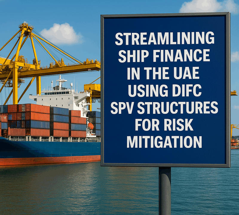 Streamlining Ship Finance in the UAE Using DIFC SPV Structures for Risk Mitigation