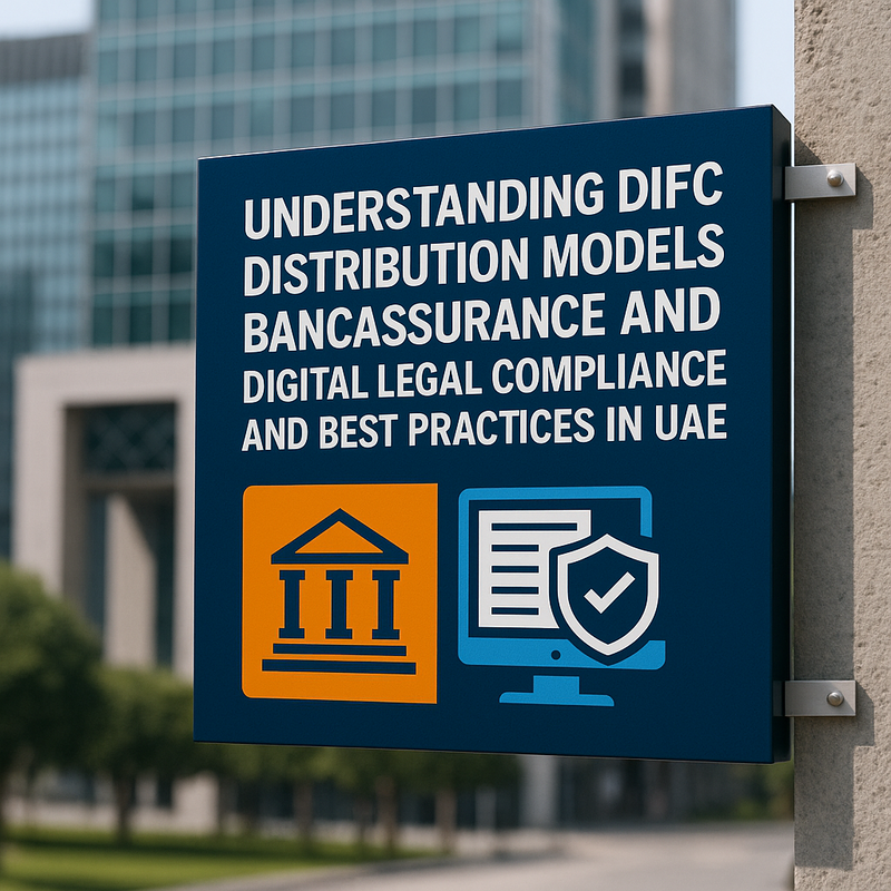 Chart comparing DIFC bancassurance and digital insurance distribution compliance requirements