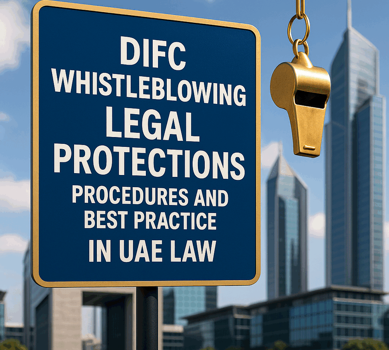 DIFC Whistleblowing Legal Protections Procedures and Best Practice in UAE Law