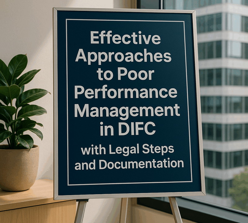 Effective Approaches to Poor Performance Management in DIFC with Legal Steps and Documentation