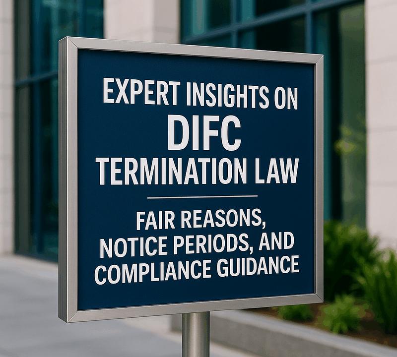 Expert Insights on DIFC Termination Law Fair Reasons Notice Periods and Compliance Guidance