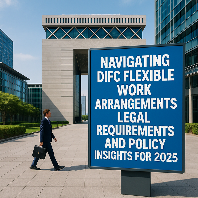 Legal compliance and flexible work discussion in DIFC UAE boardroom