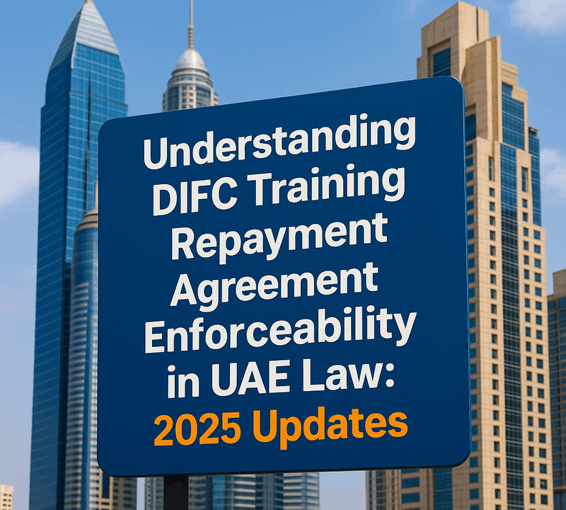 Understanding DIFC Training Repayment Agreement Enforceability in UAE Law 2025 Updates