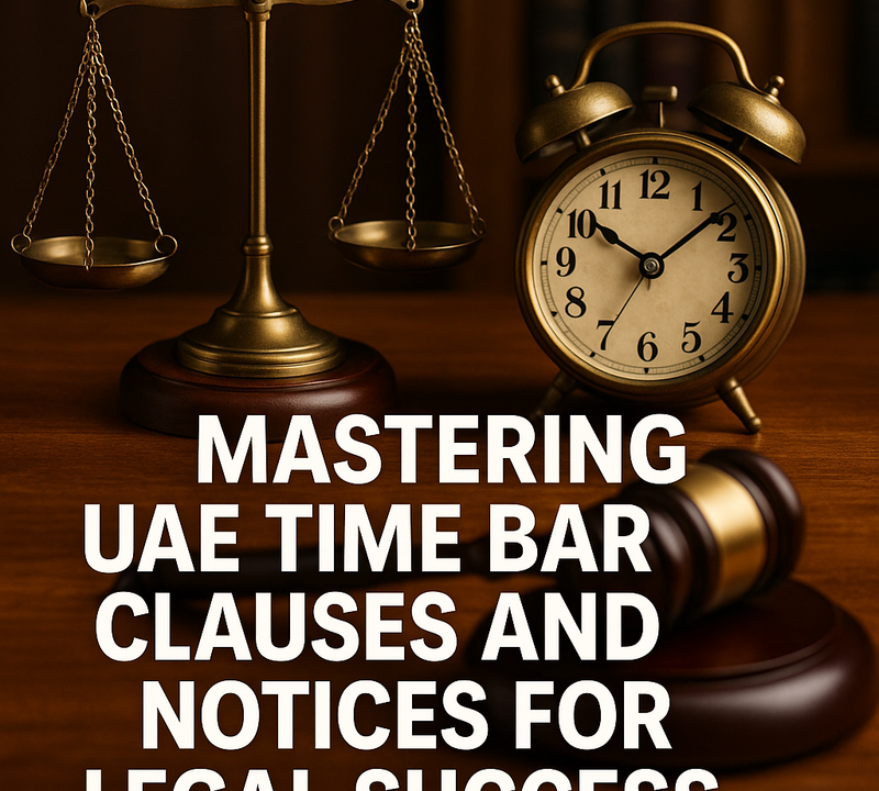 Mastering UAE Time Bar Clauses and Notices for Legal Success in 2025