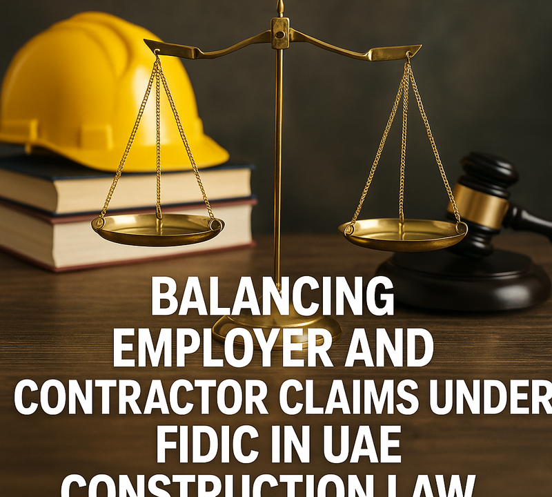 Balancing Employer and Contractor Claims Under FIDIC in UAE Construction Law