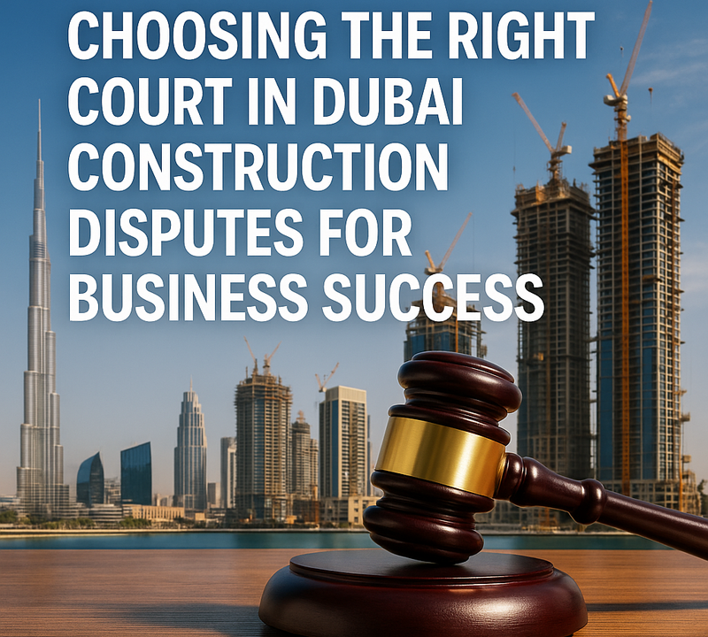 Choosing the Right Court in Dubai Construction Disputes for Business Success
