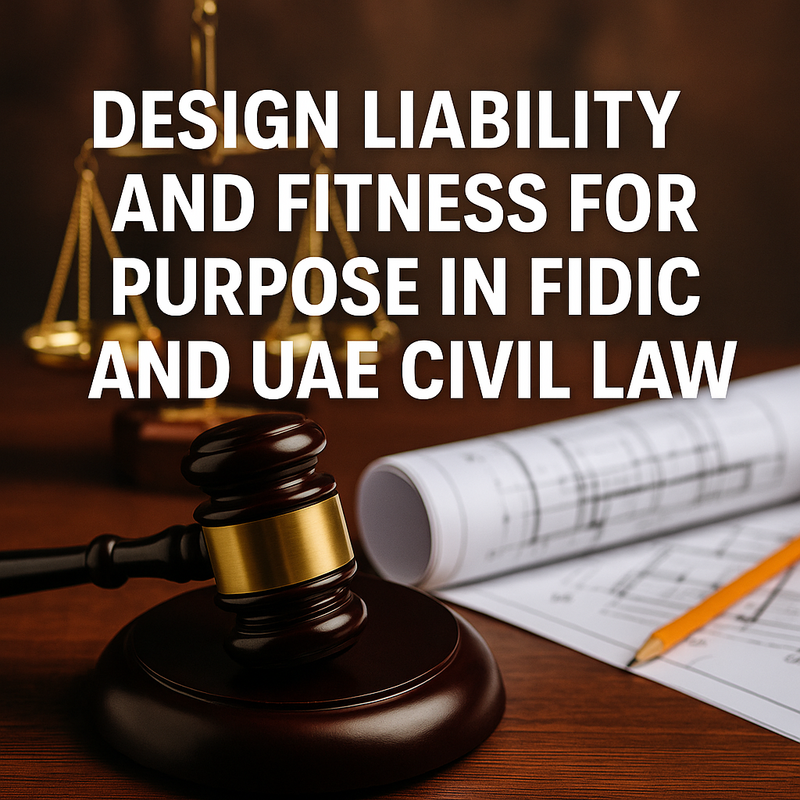 FIDIC and UAE law design liability comparison chart