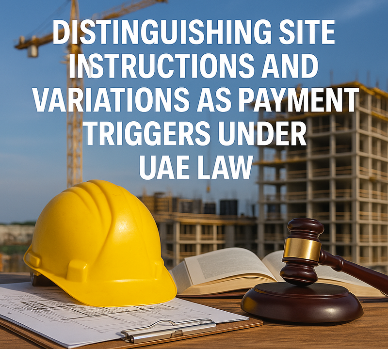 Distinguishing Site Instructions and Variations as Payment Triggers Under UAE Law