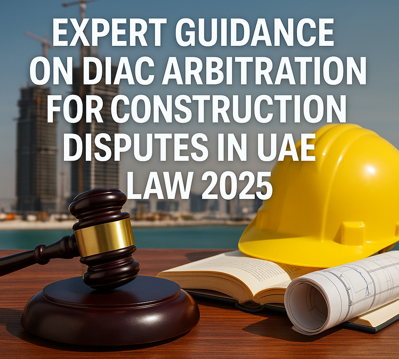 Expert Guidance on DIAC Arbitration for Construction Disputes in UAE Law 2025