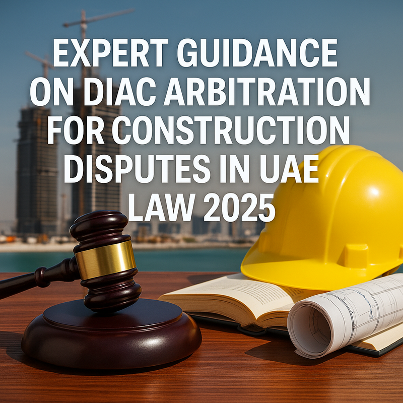 DIAC arbitration process diagram for construction disputes in the UAE