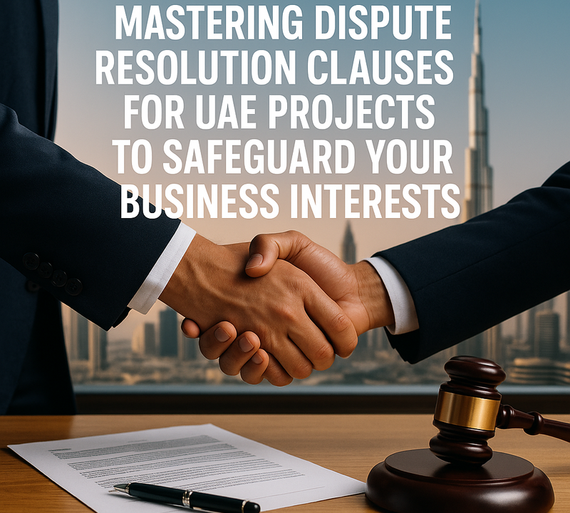 Mastering Dispute Resolution Clauses for UAE Projects to Safeguard Your Business Interests