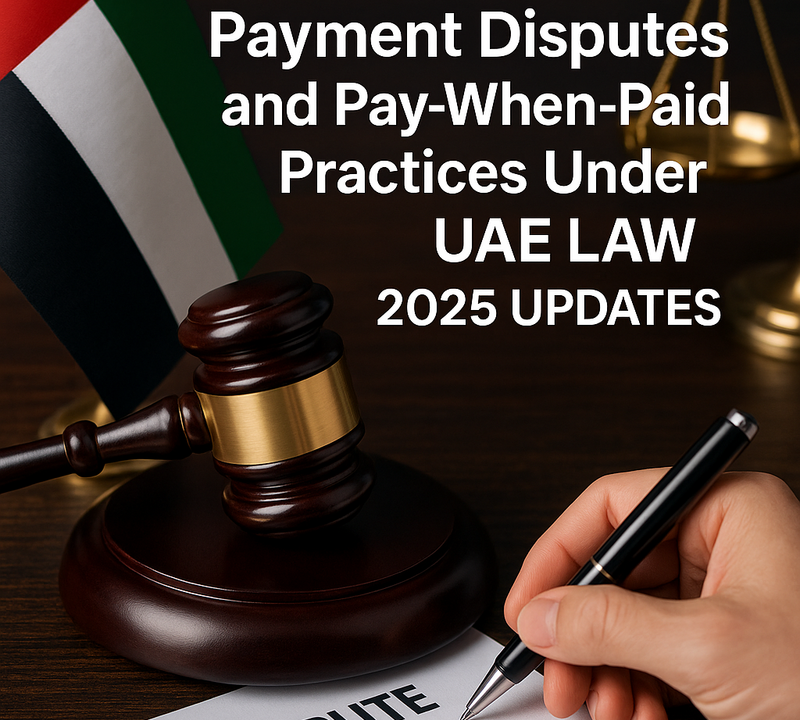 فهم النزاعات المتعلقة بالدفع وممارسات الدفع عند الاستلام بموجب تحديثات قانون الإمارات العربية المتحدة لعام 2025