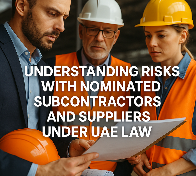 Understanding Risks With Nominated Subcontractors and Suppliers Under UAE Law