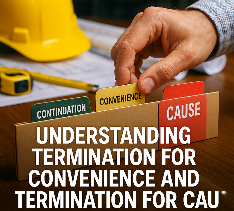 فهم إنهاء العقود لأسباب تتعلق بالمصلحة العامة وإنهاء العقود لأسباب موجبة في مشاريع الإمارات العربية المتحدة