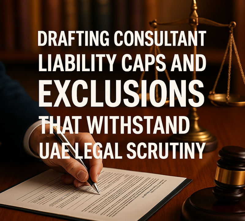 Drafting Consultant Liability Caps and Exclusions That Withstand UAE Legal Scrutiny