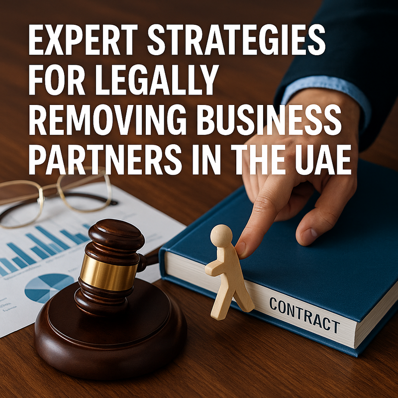 Business partners meeting with legal consultant discussing UAE partnership law