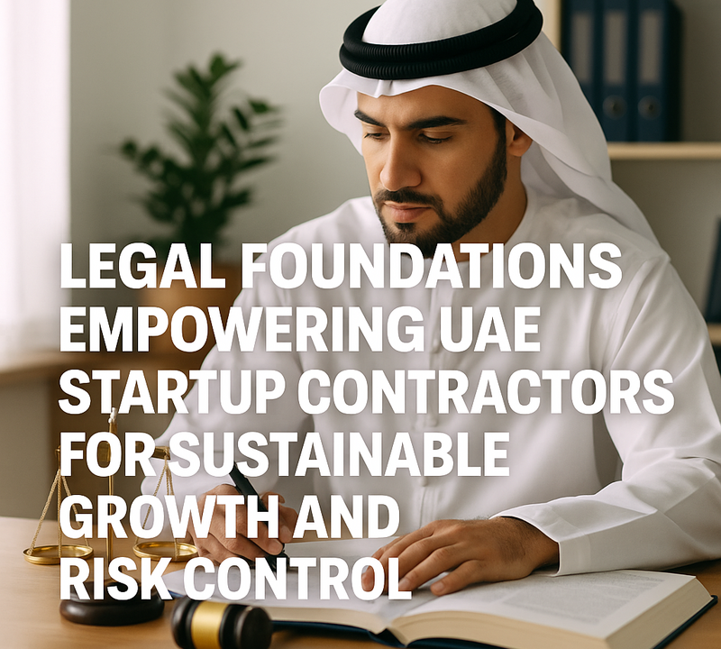 Legal Foundations Empowering UAE Start Up Contractors for Sustainable Growth and Risk Control