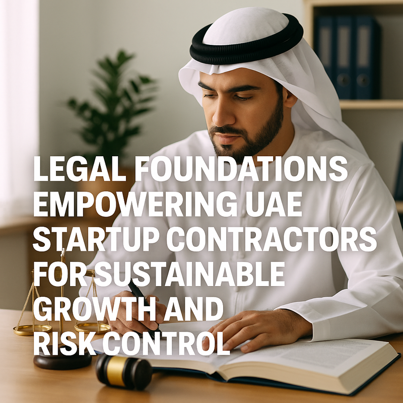 UAE start-up contractors reviewing compliance documents at their office