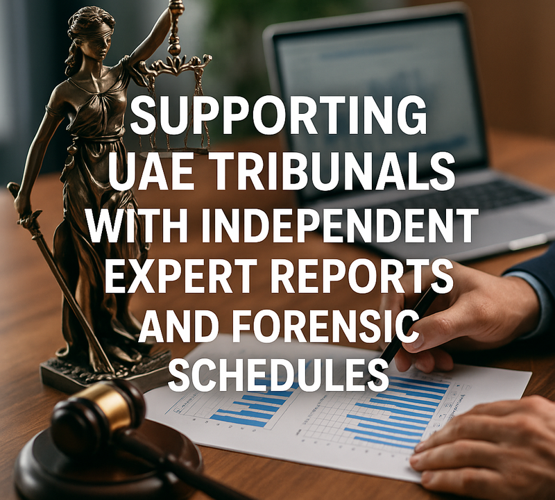 Supporting UAE Tribunals with Independent Expert Reports and Forensic Schedules