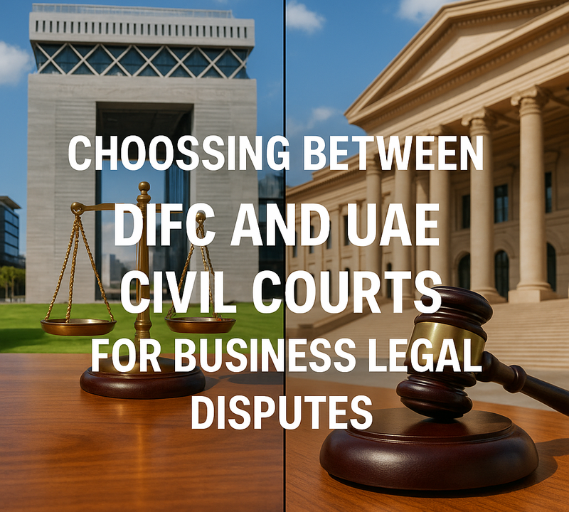 Choosing Between DIFC and UAE Civil Courts for Business Legal Disputes