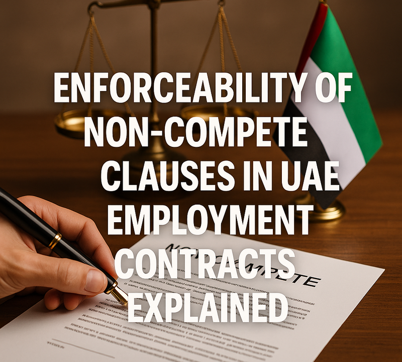 Enforceability of Non Compete Clauses in UAE Employment Contracts Explained