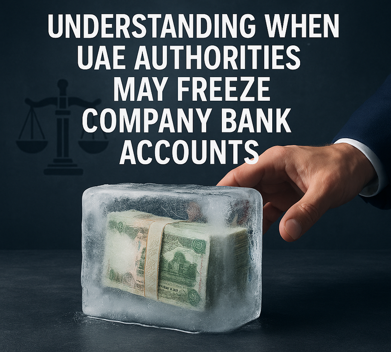 Understanding When UAE Authorities May Freeze Company Bank Accounts