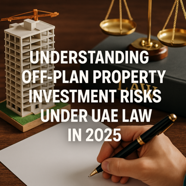 Understanding Off Plan Property Investment Risks Under UAE Law in 2025