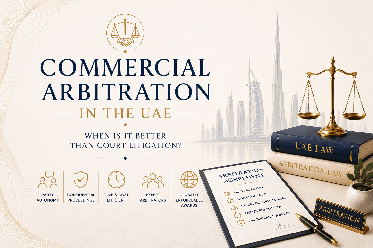 Commercial arbitration in the UAE compared with court litigation