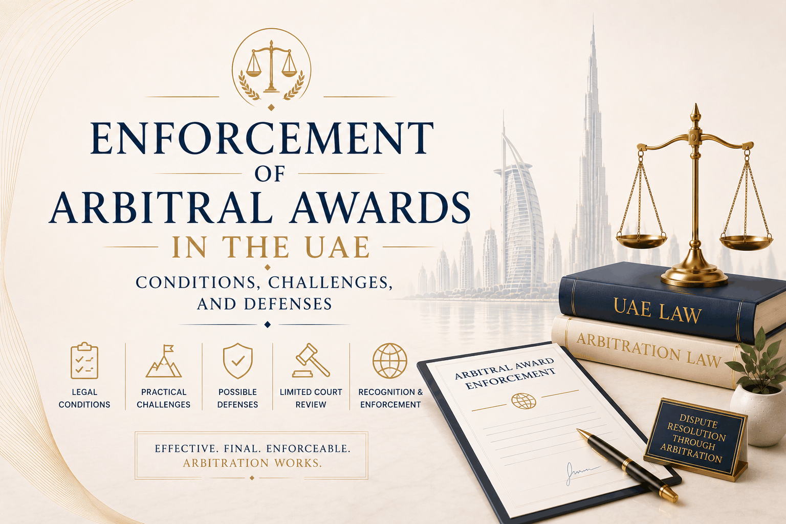 Enforcement of arbitral awards in the UAE through recognition court review and execution