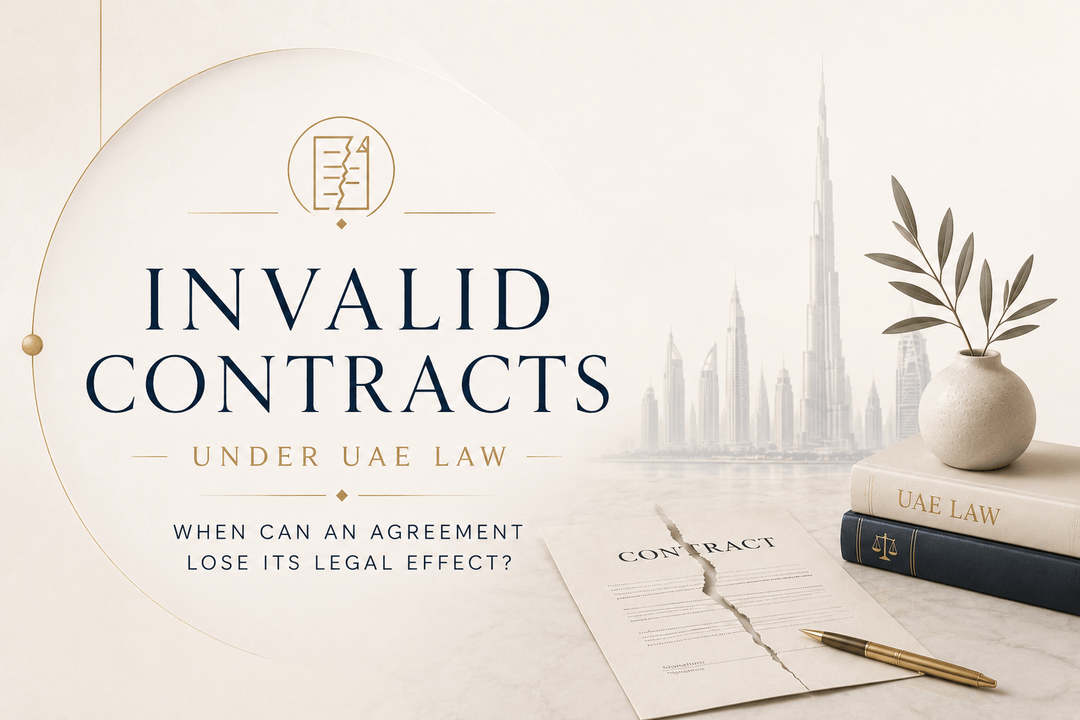 Invalid contracts under UAE law and UAE contract dispute legal advice