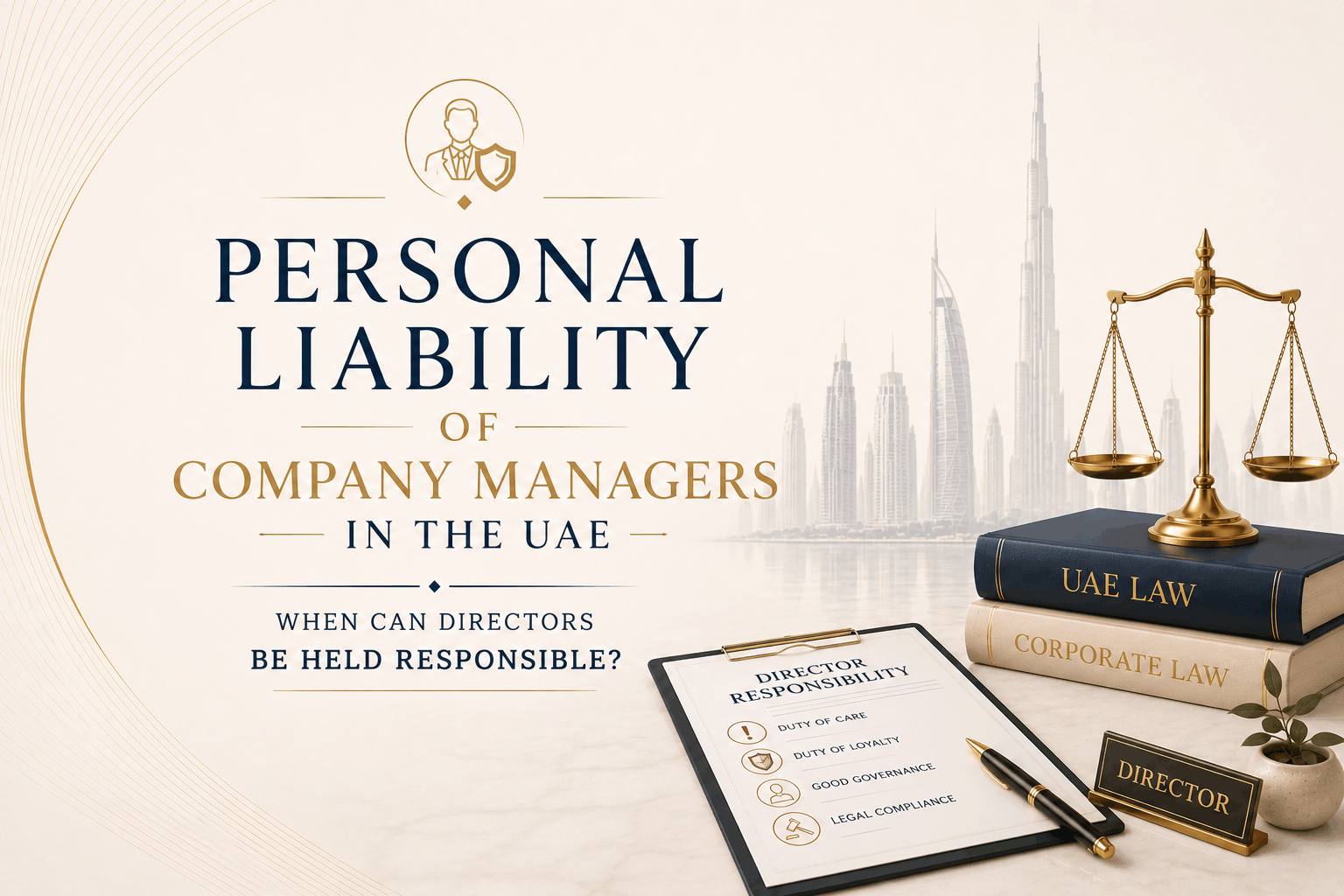 Personal liability of company managers in the UAE and director responsibility for mismanagement or fraud