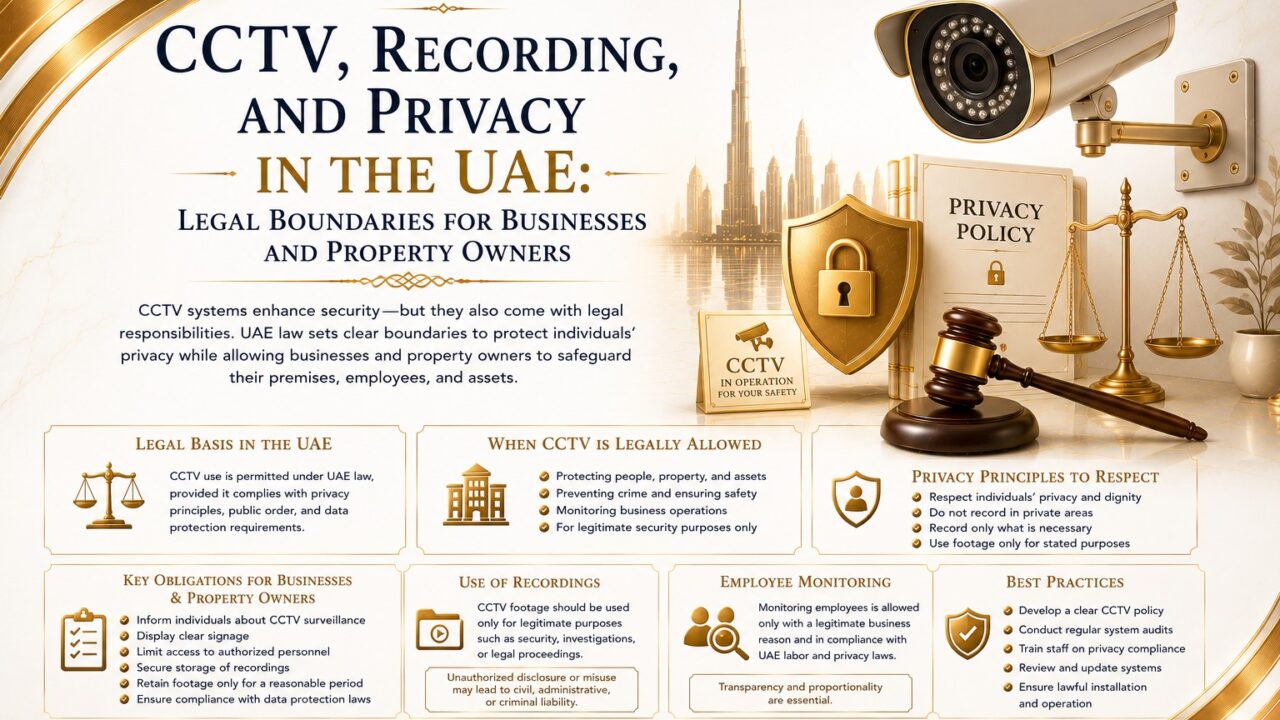 CCTV, Recording, and Privacy in the UAE: Legal Boundaries for Businesses and Property Owners